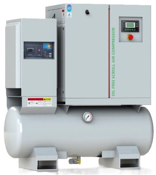 Безмасляный спиральный винтовой компрессор на ресивере, с осушителем и фильтром ET-Compressors ET OFS 16,5/5,5-300 ES belt 10 бар - интернет-магазин промышленного оборудования «Дюкон»