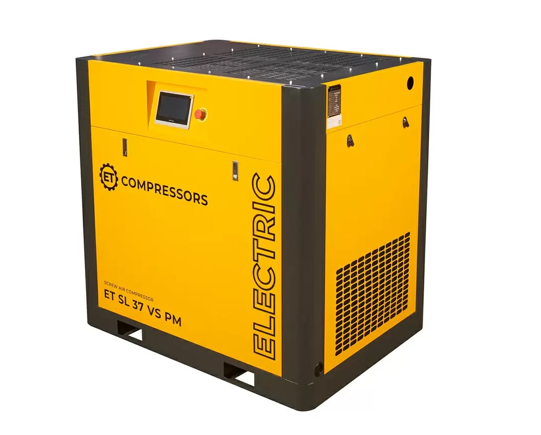 Винтовой компрессор ET-Compressors без муфты с частотным регулированием производительности и двигателем на постоянных магнитах ET SL 37 D VS PM HAB (IP23) с блоками Hanbell AB 10 бар - интернет-магазин промышленного оборудования «Дюкон»