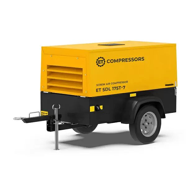 Дизельный передвижной компрессор ET-Compressors на раме ET SDL 175T-7 на шасси с опцией "Зимний пакет" - интернет-магазин промышленного оборудования «Дюкон»
