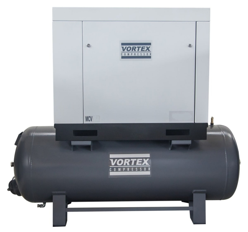 Винтовой компрессор на ресивере Vortex MC2V 15 7.5 бар - интернет-магазин промышленного оборудования «Дюкон»