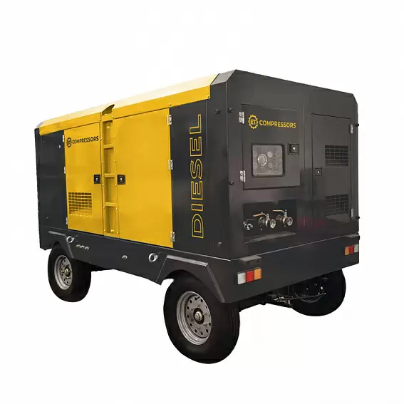 Дизельный передвижной компрессор ET-Compressors на шасси ET SD-142Т-15 - интернет-магазин промышленного оборудования «Дюкон»