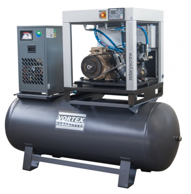 Винтовой компрессор на ресивере с осушителем  Vortex MCVD 4 10 бар - интернет-магазин промышленного оборудования «Дюкон»