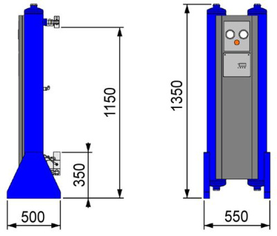 Адсорбционный осушитель OMI HL 0160 - интернет-магазин промышленного оборудования «Дюкон»