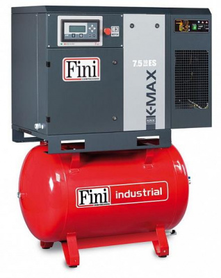 Винтовой компрессор Fini на ресивере с осушителем K-MAX 7.5-13-270 ES - интернет-магазин промышленного оборудования «Дюкон»