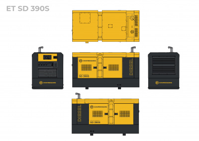 Дизельный передвижной компрессор ET-Compressors ET SD 390S-10 - интернет-магазин промышленного оборудования «Дюкон»