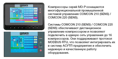 Винтовой компрессор для повышенных нагрузок Comaro MD-P 160 I 8 бар  - интернет-магазин промышленного оборудования «Дюкон»
