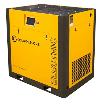 Винтовой компрессор ET-Compressors на раме с частотным регулированием производительности, двигателем на постоянных магнитах и блоками Hanbell AC ET SL 22 VS PM HAB (IP55) 8 бар - интернет-магазин промышленного оборудования «Дюкон»
