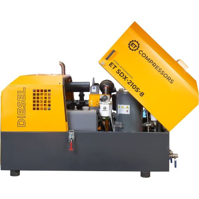 Дизельный передвижной компрессор ET-Compressors ET SDX 210S-8 - интернет-магазин промышленного оборудования «Дюкон»