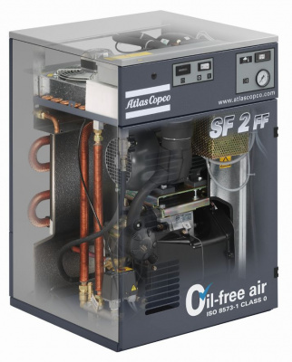 Безмасляный компрессор Atlas Copco SF2 10P1 моноблок - интернет-магазин промышленного оборудования «Дюкон»