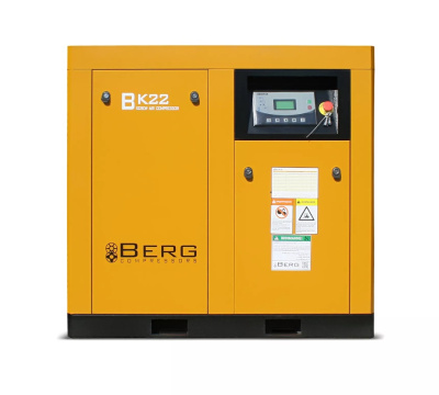 Винтовой компрессор BERG с прямым приводом ВК-22 8 бар (IP23) - интернет-магазин промышленного оборудования «Дюкон»